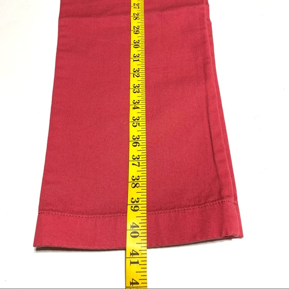 NWOT J. Crew The Sutton Red Orange Relaxed Fit Khaki Pants Size 32X30 - Picture 11 of 11